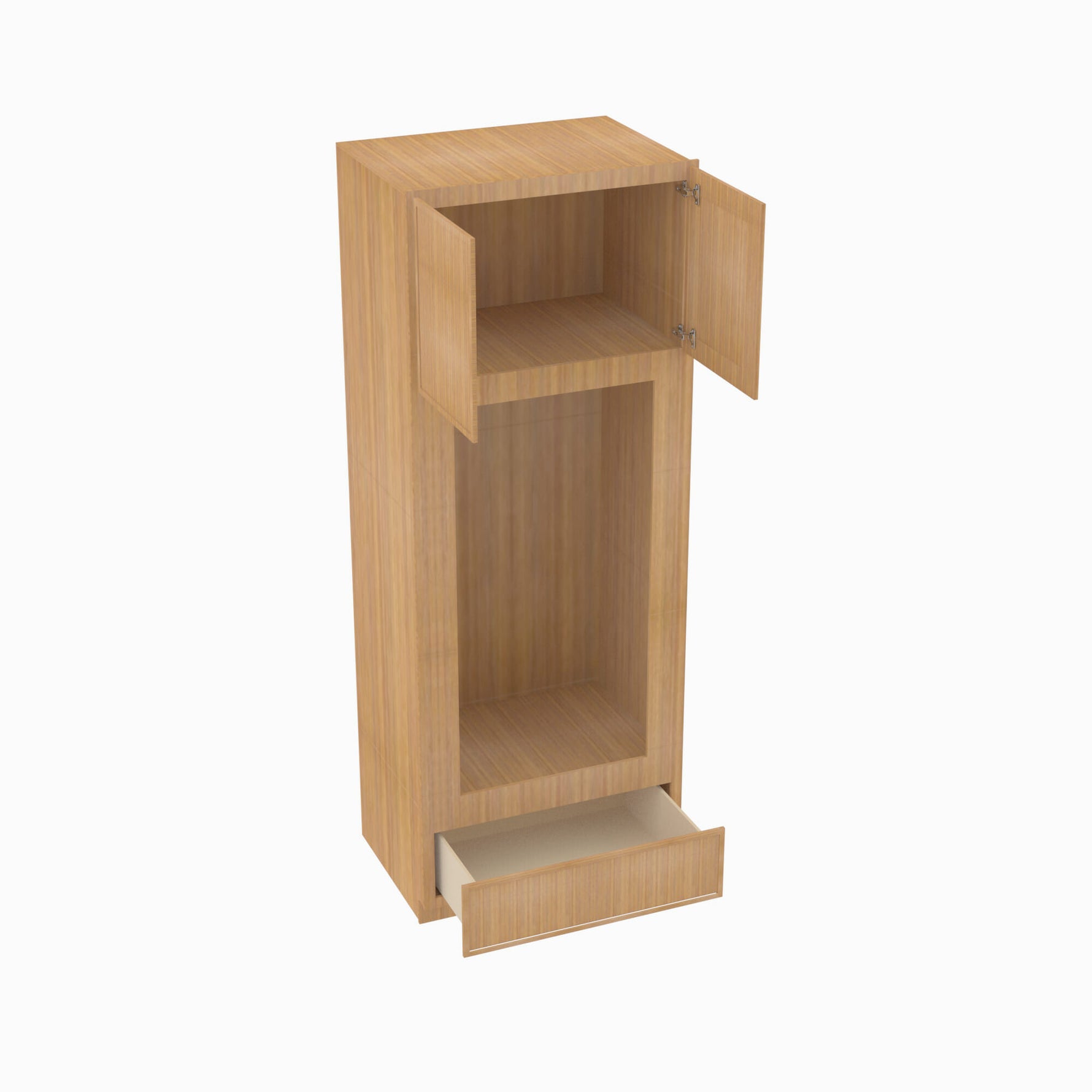 PH-OM3390B Double Door 33 Inch Tall Double Oven / Oven Microwave Cabinet | Petit OAK - image 4