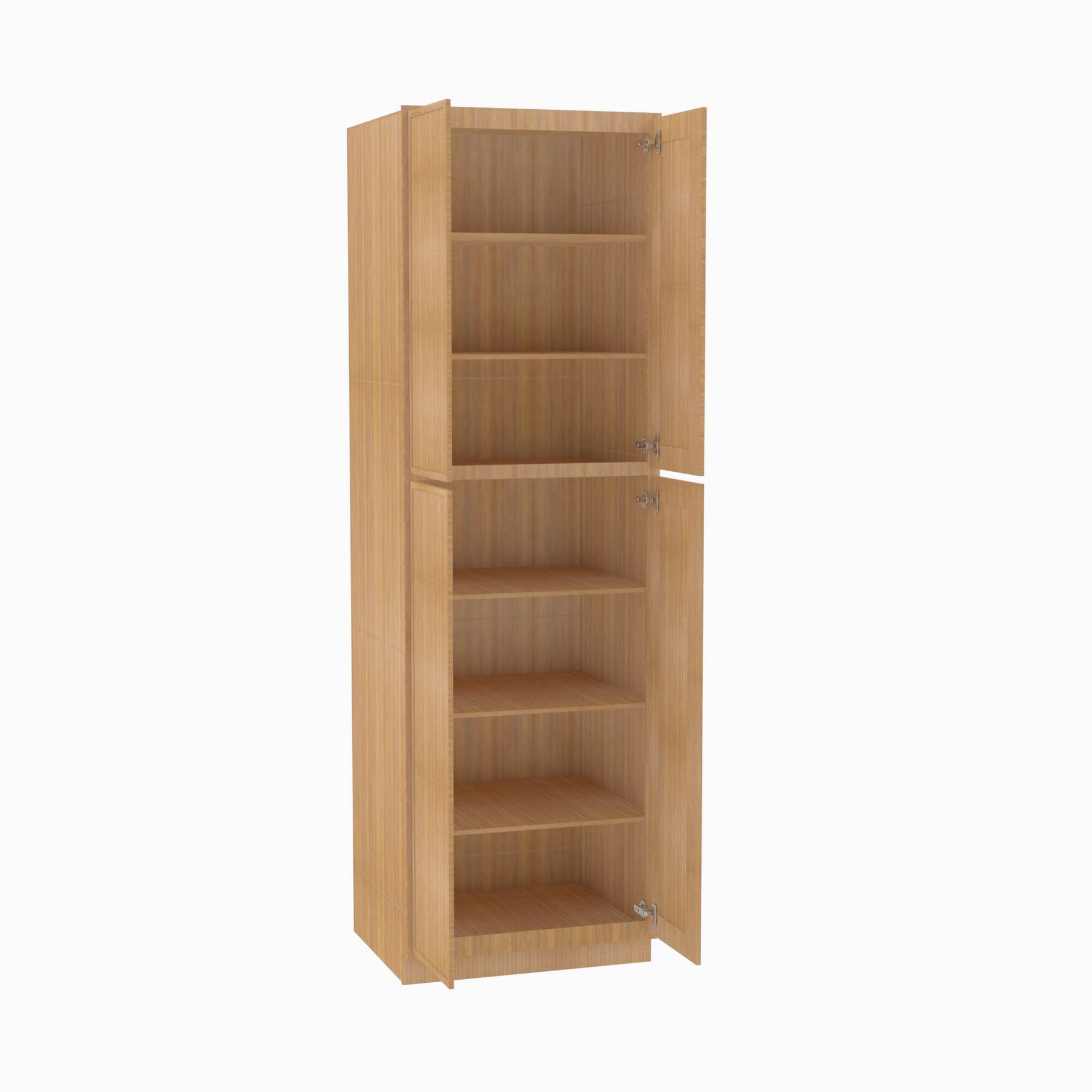 PS-WP3096B Four Door 30 Inch Tall Wall Pantry Cabinet with Butt Doors | Petit Sand - image 4