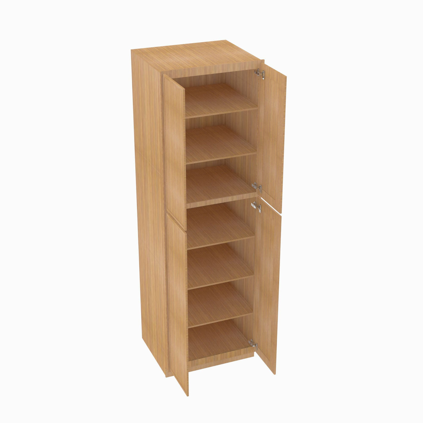PS-WP3096B Four Door 30 Inch Tall Wall Pantry Cabinet with Butt Doors | Petit Sand