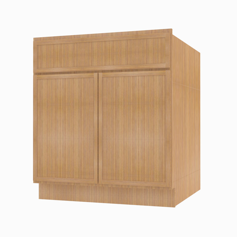 PS-S2421B-34-1/2 Double Door 24 Inch Sink Base Vanity with Drawers | Petit Sand - image 2