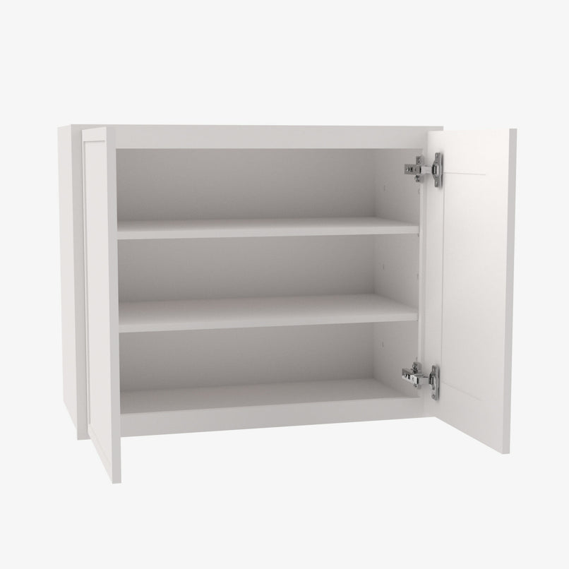 PW-W2442B Double Door 24 Inch Wall Cabinet | Petit White - image 4