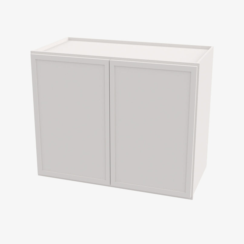 PW-W2736B Double Door 27 Inch Wall Cabinet | Petit White - image 3
