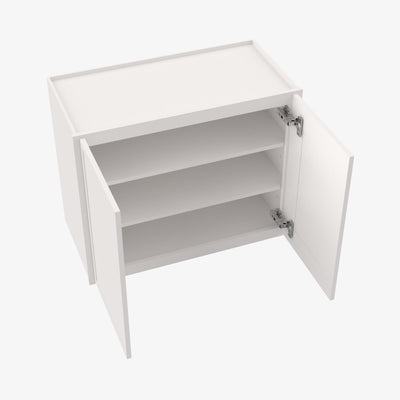 PW-W2742B Double Door 27 Inch Wall Cabinet | Petit White - image 1