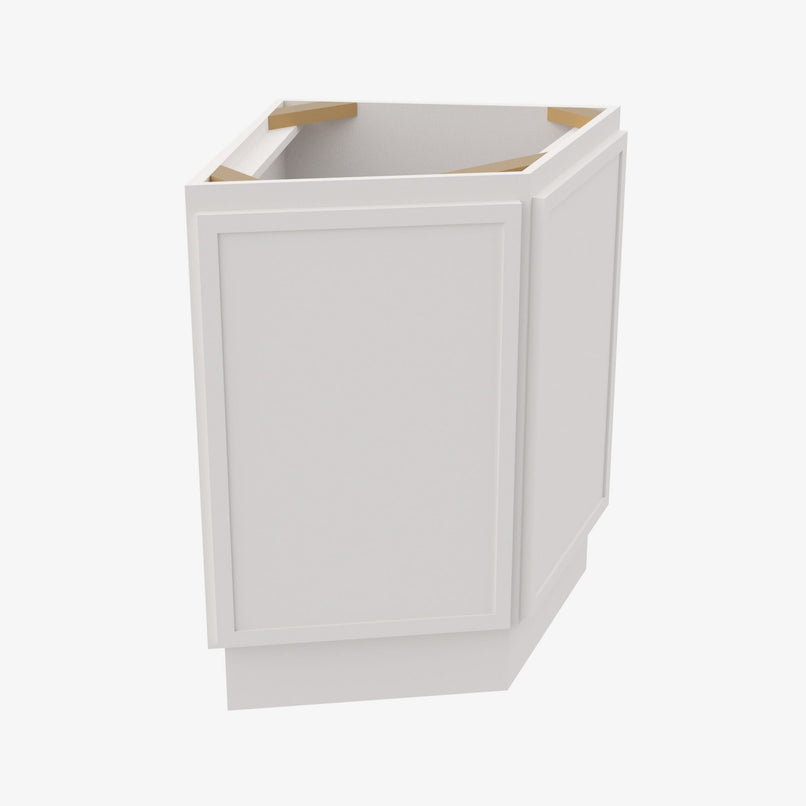 PW-AW30 Single Door Cabinets 30 Inch Wall Angle Corner Cabinet | Petit White - image 2