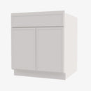 PW-B27B Double Door 27 Inch Base Cabinet | Petit White - image 1