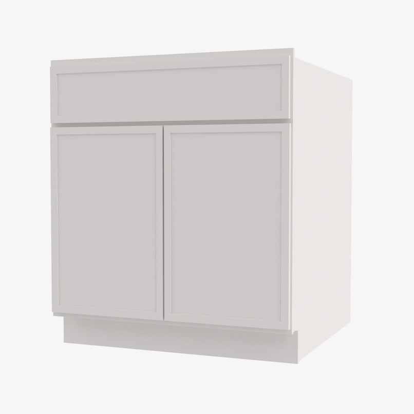 PW-B27B Double Door 27 Inch Base Cabinet | Petit White - image 1