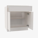 PW-B27B Double Door 27 Inch Base Cabinet | Petit White - image 3