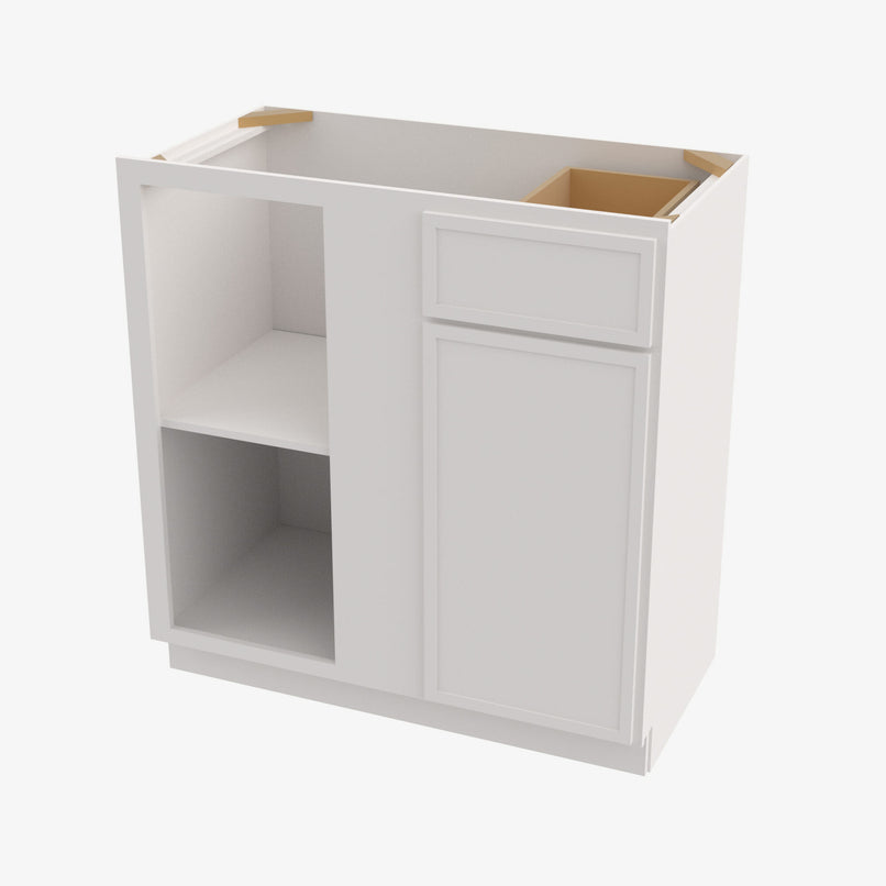 PW-BBLC39/42-36W Double Door 36 Inch Base Blind Corner Cabinets Cabinet | Petit White - image 4