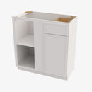 PW-BBLC45/48-42W Double Door 42 Inch Base Blind Corner Cabinets Cabinet | Petit White - image 4