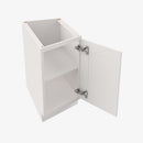 PW-BTC12L Single Door Cabinets 12 Inch Base Base Transitional Cabinet Left | Petit White - image 1
