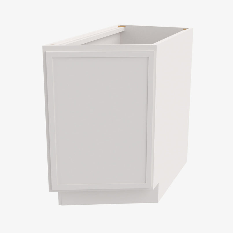 PW-BTC12R Single Door Cabinets 12 Inch Base Base Transitional Cabinet Right | Petit White - image 4