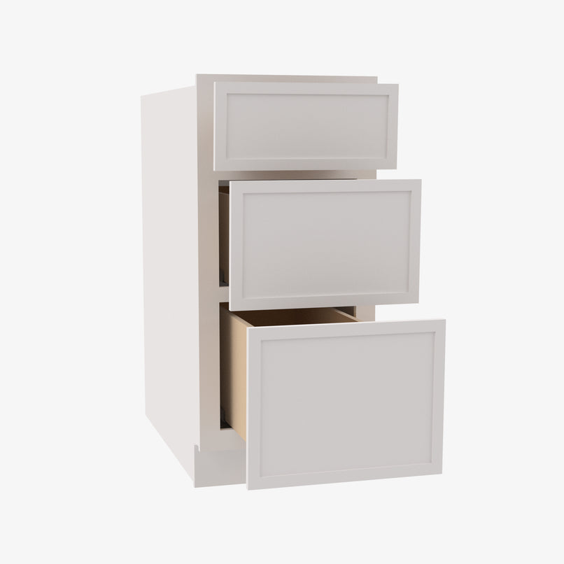 PW-SVB1221-34-1/2 12 Inch Bathroom Cabinet Vanity Drawer Pack | Petit White - image 2