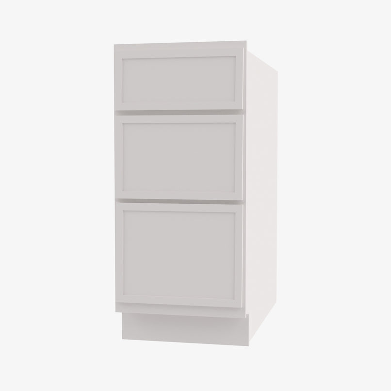 PW-SVB1521-34-1/2 15 Inch Bathroom Cabinet Vanity Drawer Pack | Petit White - image 3