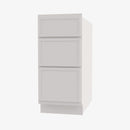 PW-DB15 3 15 Inch 3 Drawer Pack Base Cabinet | Petit White - image 3