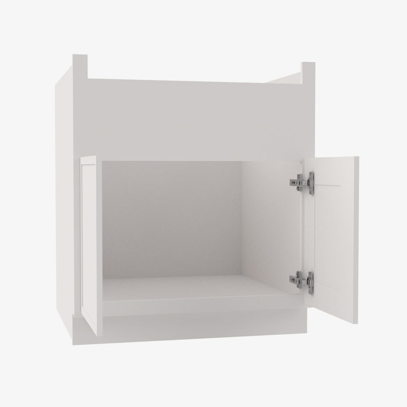 PW-FSB36B Double Door 36 Inch Farmhouse Sink Base Cabinet | Petit White - image 3