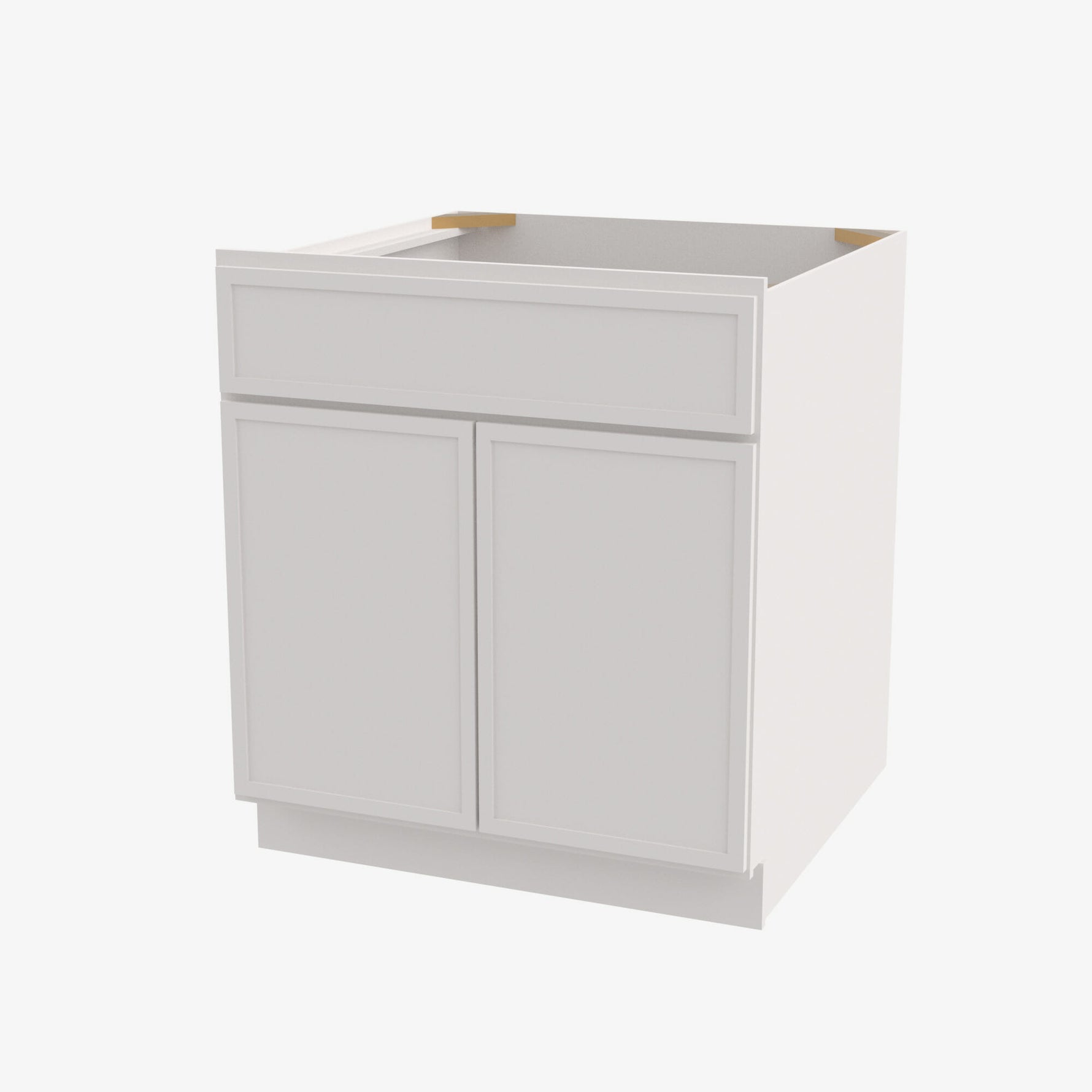 PW-SB27B Double Door 27 Inch Sink Base Cabinet | Petit White - image 2