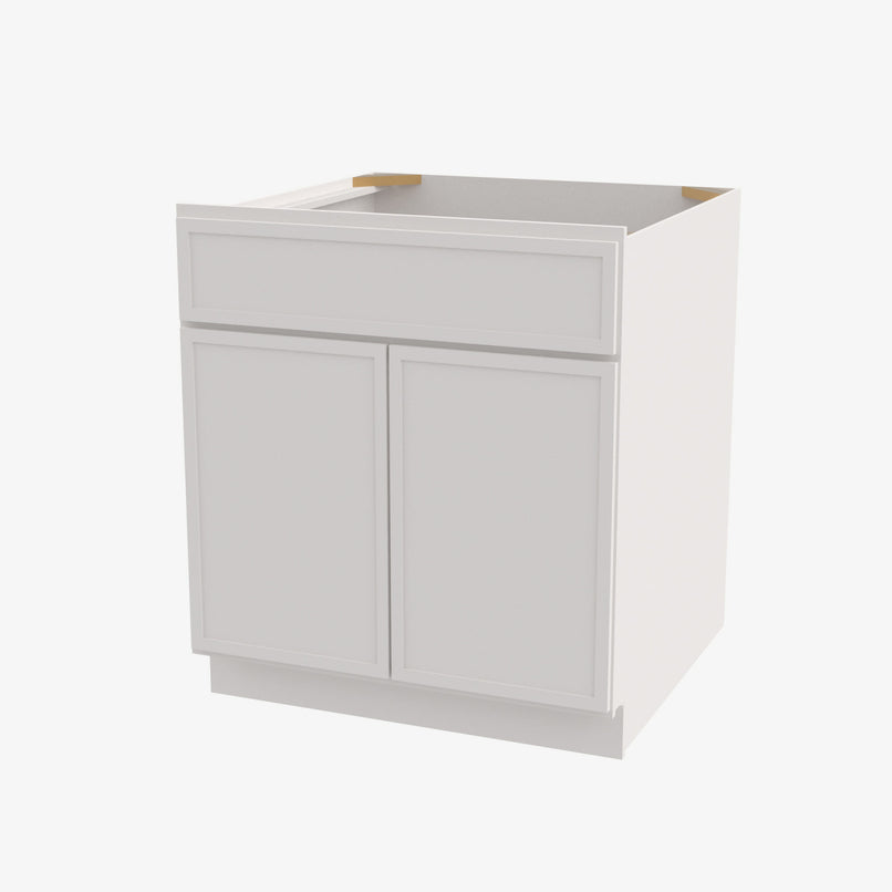 PW-SB36B Double Door 36 Inch Sink Base Cabinet | Petit White - image 2