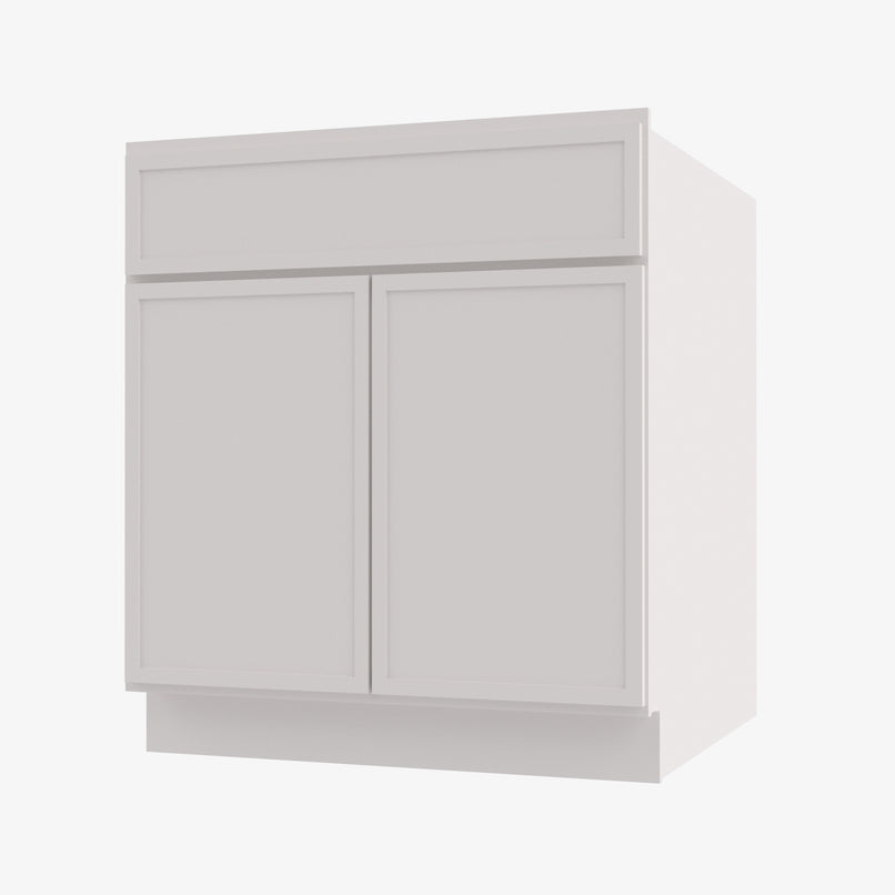 PW-S3621B-34-1/2 Double Door 36 Inch Sink Base Vanity with Drawers | Petit White - image 3