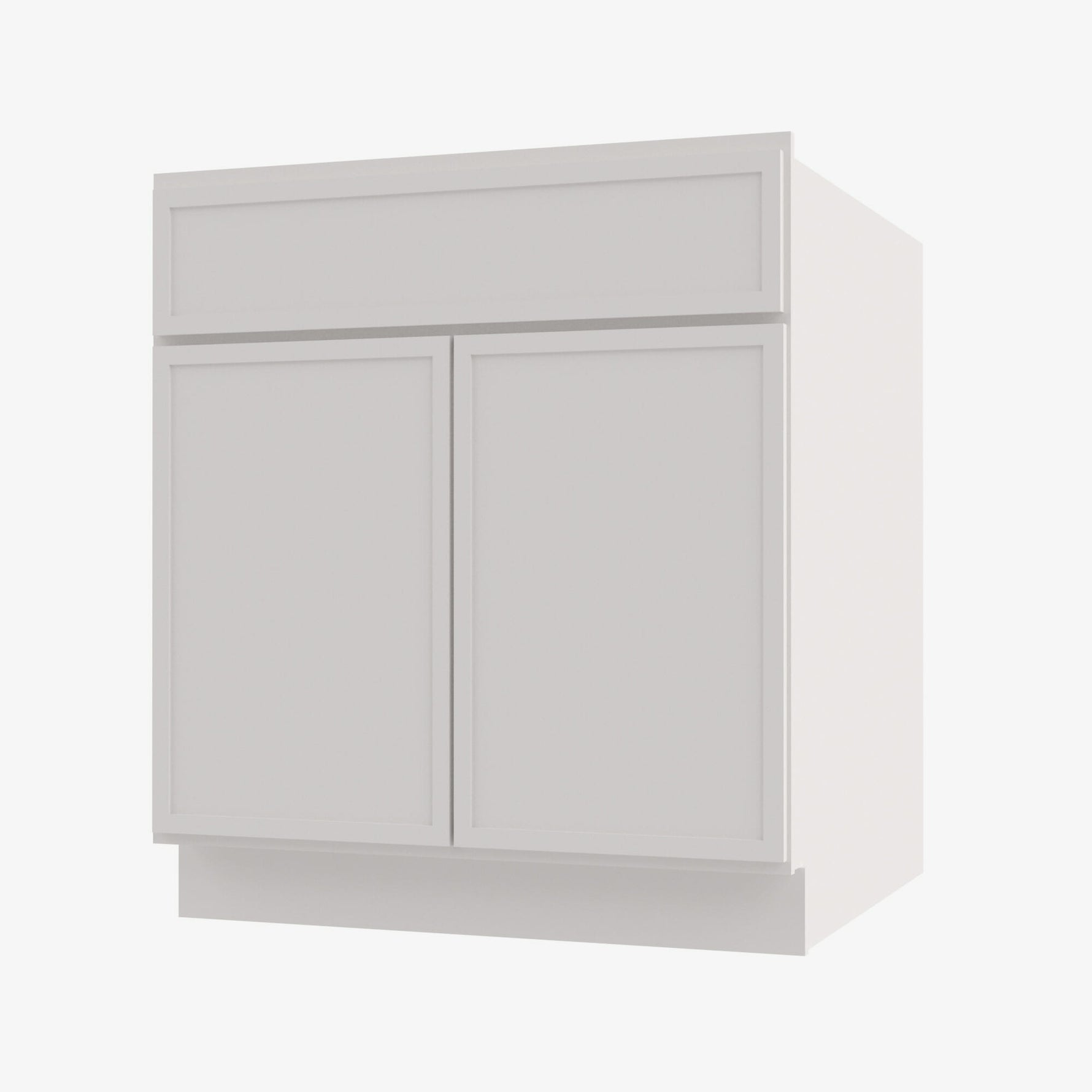 PW-SB27B Double Door 27 Inch Sink Base Cabinet | Petit White - image 3
