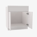 PW-S3021B-34-1/2 Double Door 30 Inch Sink Base Vanity with Drawers | Petit White - image 4