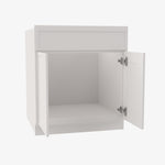 PW-SB27B Double Door 27 Inch Sink Base Cabinet | Petit White - image 4
