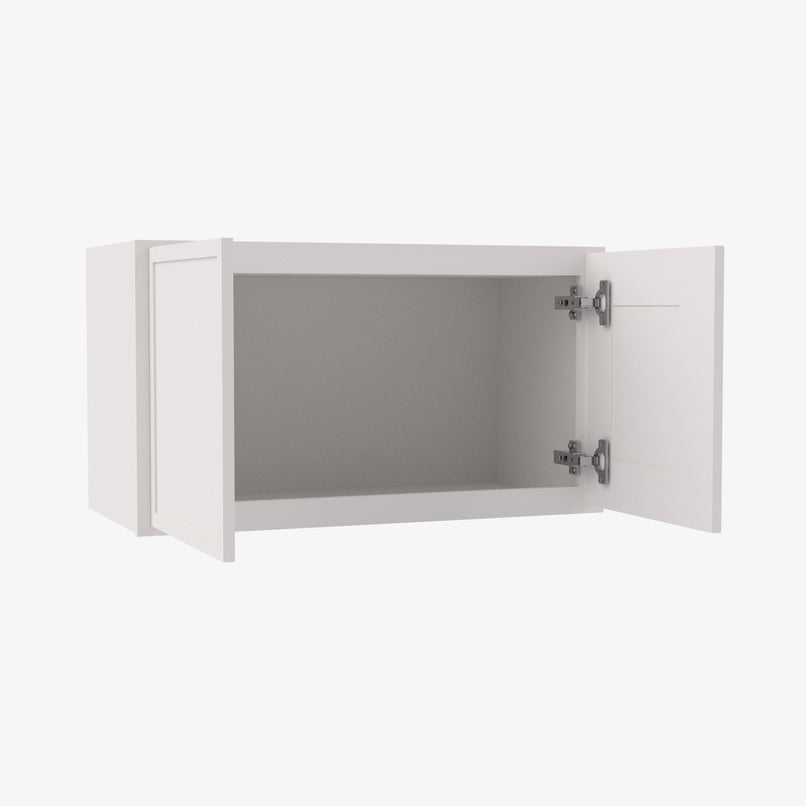 PW-W2412B Double Door 24 Inch Wall Cabinet | Petit White - image 3