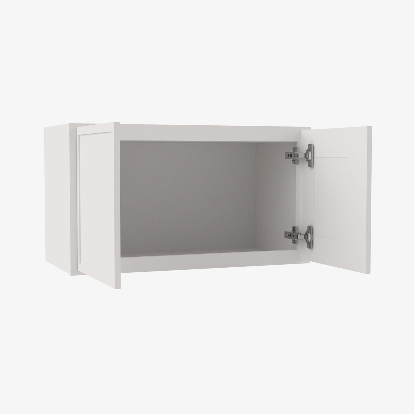 PW-W301224B Double Door 30 Inch Wall Refrigerator Cabinet | Petit White