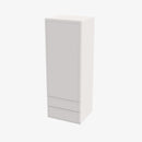 PW-W2D1860 Single Door Cabinets 18 Inch Wall Cabinet With 2 Built-In Drawers | Petit White - image 4