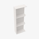 PW-WES530 Wall End Shelf with Open Shelves | TSG Forevermark Petit White - image 4