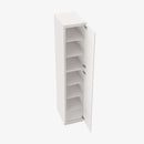 PW-WP1890 Double Door 18 Inch Tall Wall Pantry Cabinet | Petit White - image 1