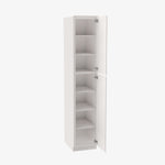 PW-WP1896 Double Door 18 Inch Tall Wall Pantry Cabinet | Petit White - image 2