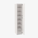 PW-WP1590 Double Door 15 Inch Tall Wall Pantry Cabinet | Petit White - image 4