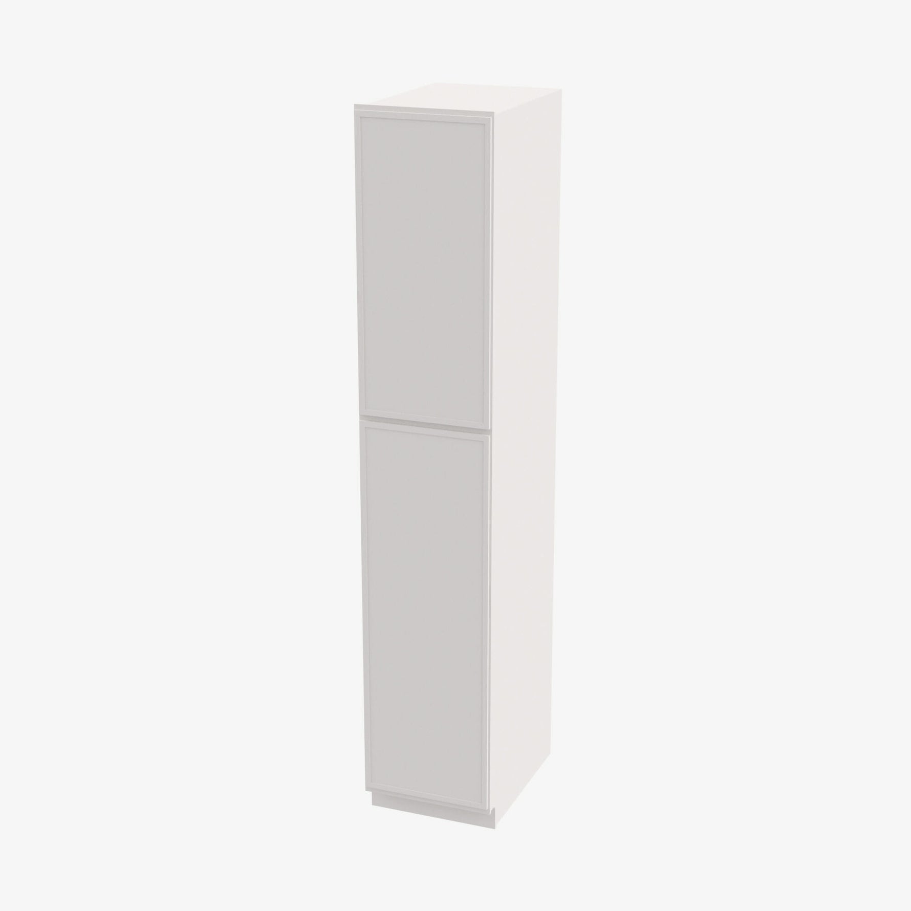 PW-WP1896 Double Door 18 Inch Tall Wall Pantry Cabinet | Petit White - image 3