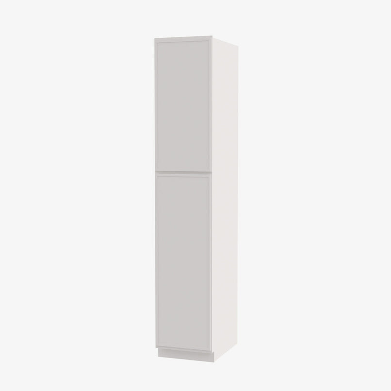 PW-WP1590 Double Door 15 Inch Tall Wall Pantry Cabinet | Petit White - image 2