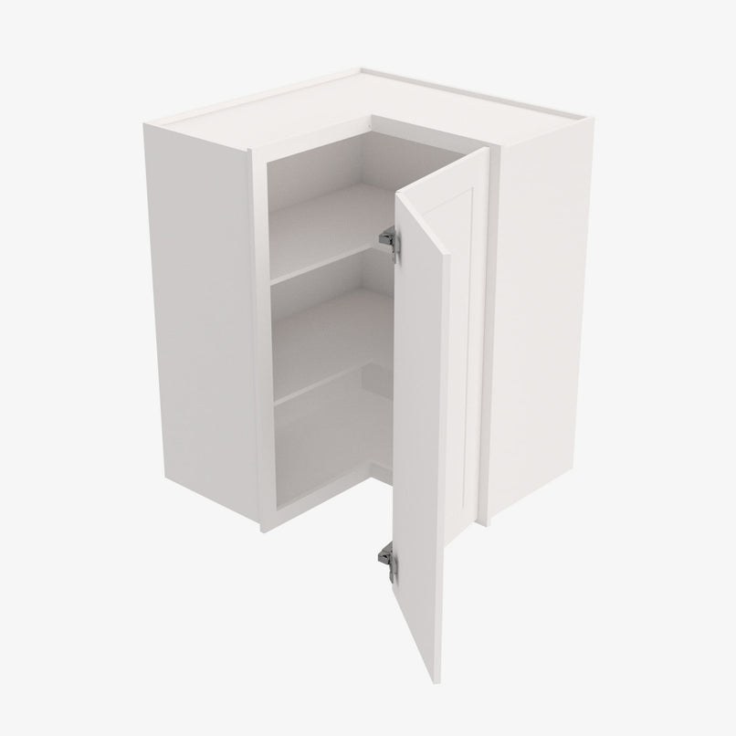 PW-WSQ2436 24 Inch Easy Reach Wall Corner Cabinet | Petit White - image 1