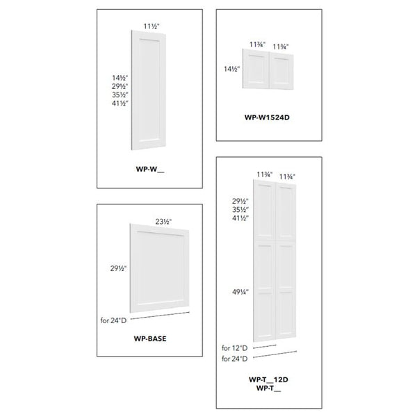 Single Door Tall Pantry Cabinets