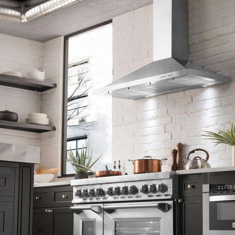 ZLINE 48 in. Convertible Vent Wall Mount Range Hood in Stainless Steel (KB-48)