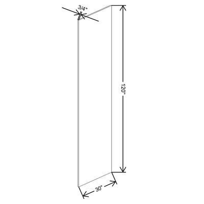 Fabuwood Allure Galaxy Dove 3/4" W X 120" H X 30" D Refrigerator End Panel - image 1