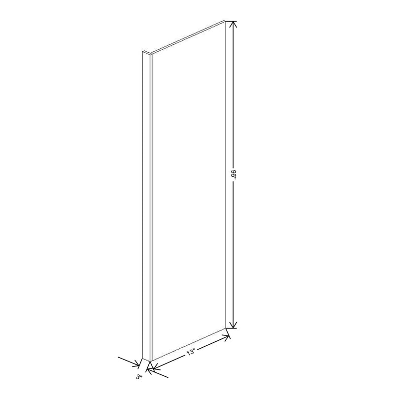 Fabuwood Illume Tuscany Muratti 1 3" W x 96" H x 30" D Refrigerator End Panel - image 1