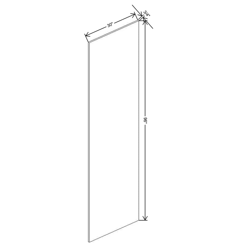 Fabuwood Illume Tuscany Nocce 3 3/4" W x 96" H x 30" D End Panel - image 1