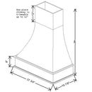 Fabuwood Allure Galaxy Cobblestone 37 3/4" W X 46" H X 19 7/8" D Timber Curved Artisan Hood - image 1