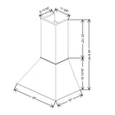 Fabuwood Allure Galaxy Horizon 30" W X 40 5/16" H X 19" D Timber Euro Hood - image 1