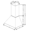 Fabuwood Allure Galaxy Linen 30" W X 40 5/16" H X 19" D Euro Hood - image 1