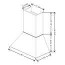 Fabuwood Allure Galaxy Dove 36" W X 40 5/16" H X 19" D Timber Euro Hood - image 1