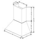 Fabuwood Allure Galaxy Indigo 36" W X 40 5/16" H X 19" D Euro Hood - image 1