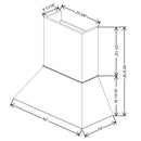 Fabuwood Allure Galaxy Frost 42" W X 40 5/16" H X 19" D Euro Hood - image 1