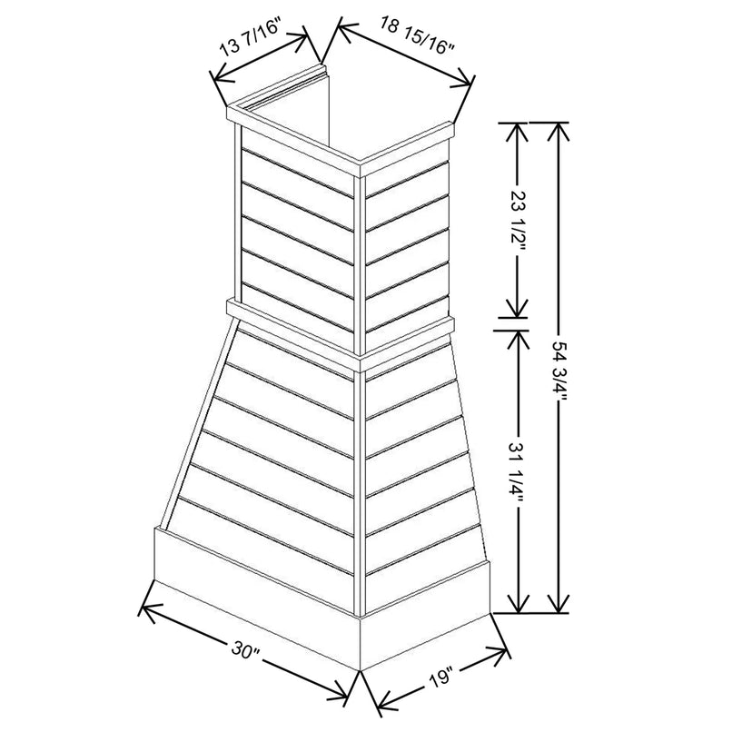 Fabuwood Allure Galaxy Dove 30" W X 54 3/4" H X 19" D Farmhouse Hood - image 1