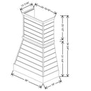 Fabuwood Allure Galaxy Horizon 36" W X 54 3/4" H X 19" D Timber Farmhouse Hood - image 1