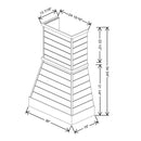 Fabuwood Allure Nexus Frost 36" W X 54 3/4" H X 19" D Farmhouse Hood - image 1