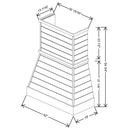 Fabuwood Allure Onyx Horizon 42" W X 54 3/4" H X 19" D Farmhouse Hood - image 1
